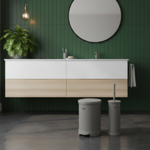 2 pcs dustbin with brush (1298) by limon