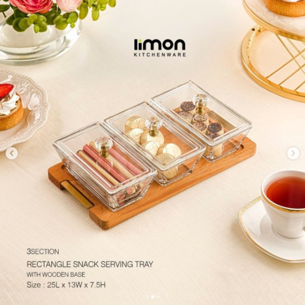 duodelight wooden base server with covered dishes by limon duodelight wooden base server with covered dishes by limon